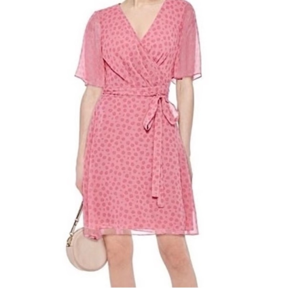 Diane von Furstenberg Rose Dots Foxglove Mini Dress (14)